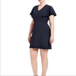 Loft Flutter Sleeved Sheath Dress